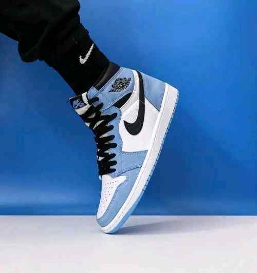 jordan retro 1 high UNIVERSITY BLUE LEATHER SHINE semi ua