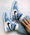 jordan retro 1 high UNIVERSITY BLUE LEATHER SHINE semi ua for her