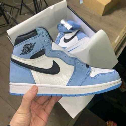 jordan retro 1 high UNIVERSITY BLUE LEATHER SHINE semi ua for her