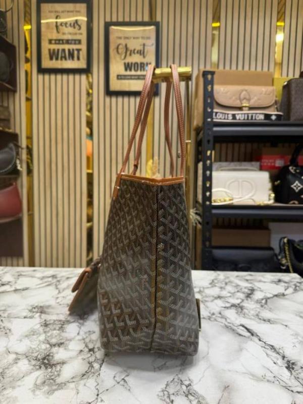 Goyarrd Artois MM Tote Bag With Dust Bag (Brown) (G2040)