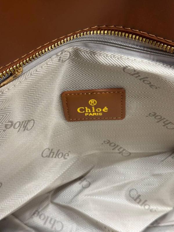Chloe Woody Canvas Medium Logo Tote Bag ( 355)