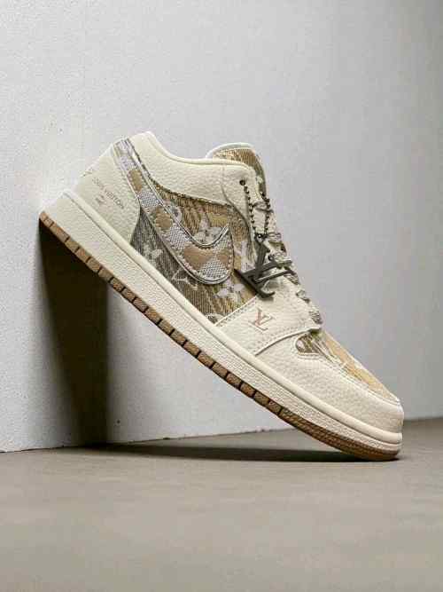 Nikkee Air jordan 1 low X Louiisss Vuittonn Mercy