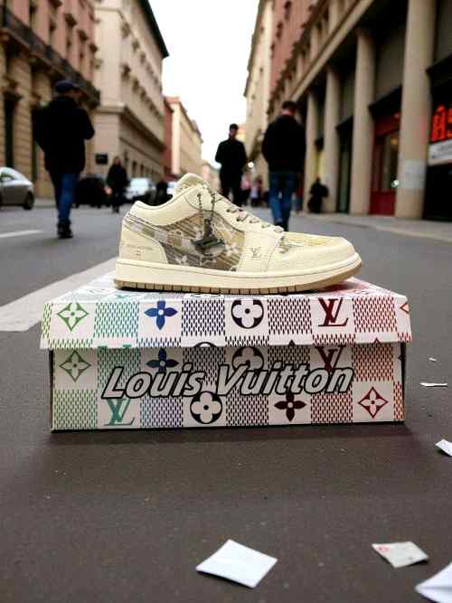 Nikkee Air jordan 1 low X Louiisss Vuittonn Mercy