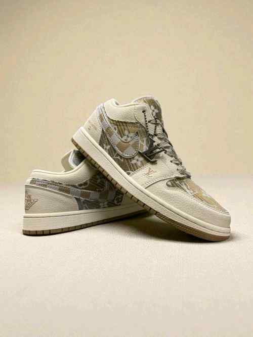 Nikkee Air jordan 1 low X Louiisss Vuittonn Mercy