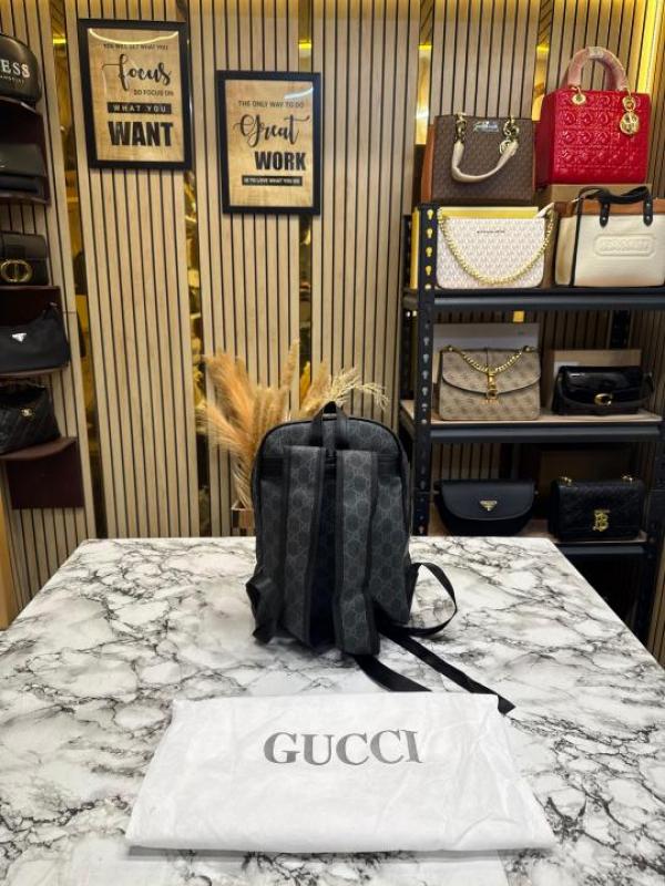 Gucc Ophidia GG Printed Backpack With Dust Bag (XL104-Black)