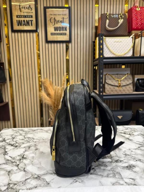 Gucc Ophidia GG Printed Backpack With Dust Bag (XL104-Black)