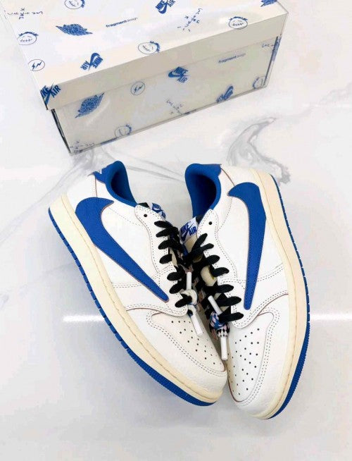Semi UA Travis scott X Nikkee Air Jordan 1 Low Fragment heat OG BOX