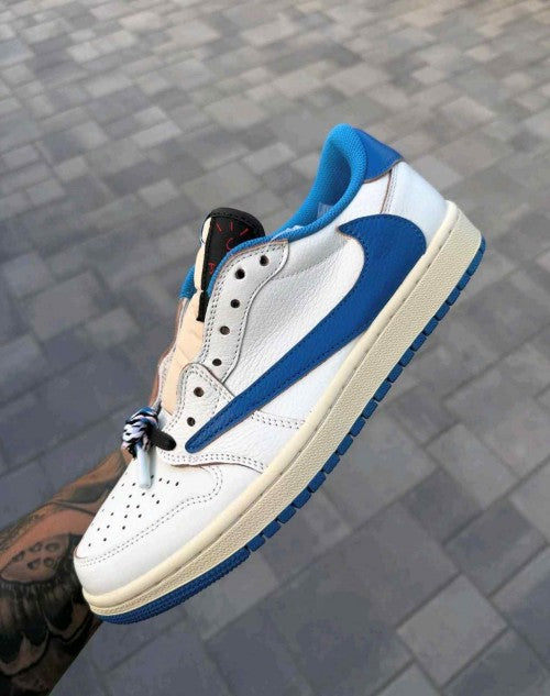 Semi UA Travis scott X Nikkee Air Jordan 1 Low Fragment heat OG BOX
