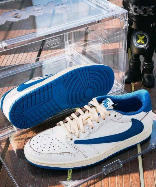 Semi UA Travis scott X Nikkee Air Jordan 1 Low Fragment heat OG BOX