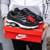 nikkee Shox Ride 2 Supreme  BLACK WHITE