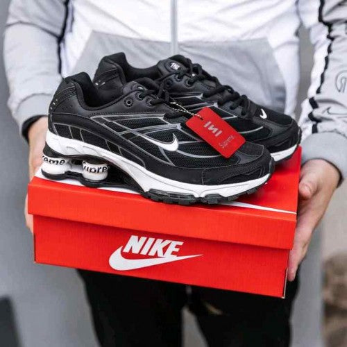 nikkee Shox Ride 2 Supreme  BLACK WHITE