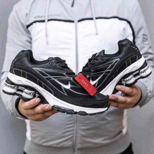 nikkee Shox Ride 2 Supreme  BLACK WHITE