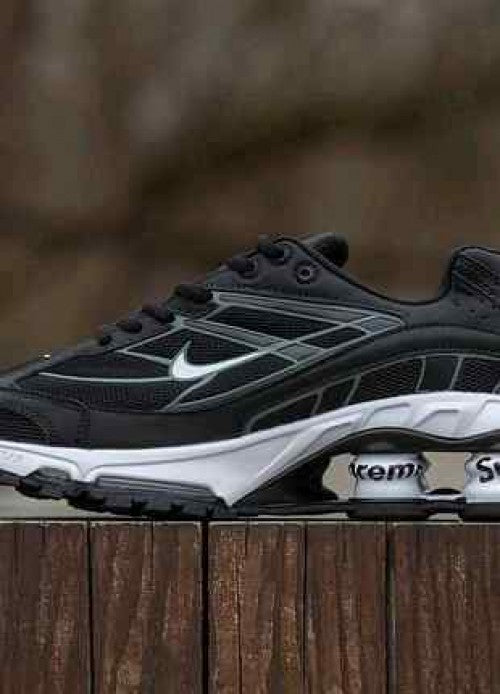nikkee Shox Ride 2 Supreme  BLACK WHITE