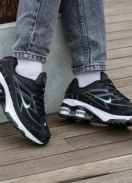 nikkee Shox Ride 2 Supreme  BLACK WHITE