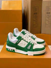 Louiiss Vuittoonn LV Trainer Sneakers Green monogram with accessories