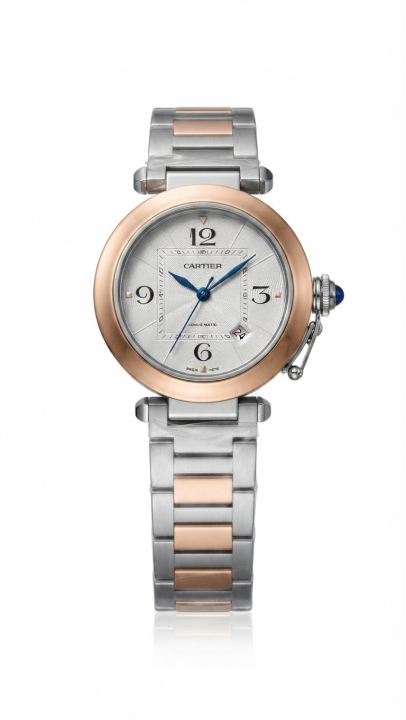 Cartieer Pasha De 41mm Automatic Two Tone White Dial