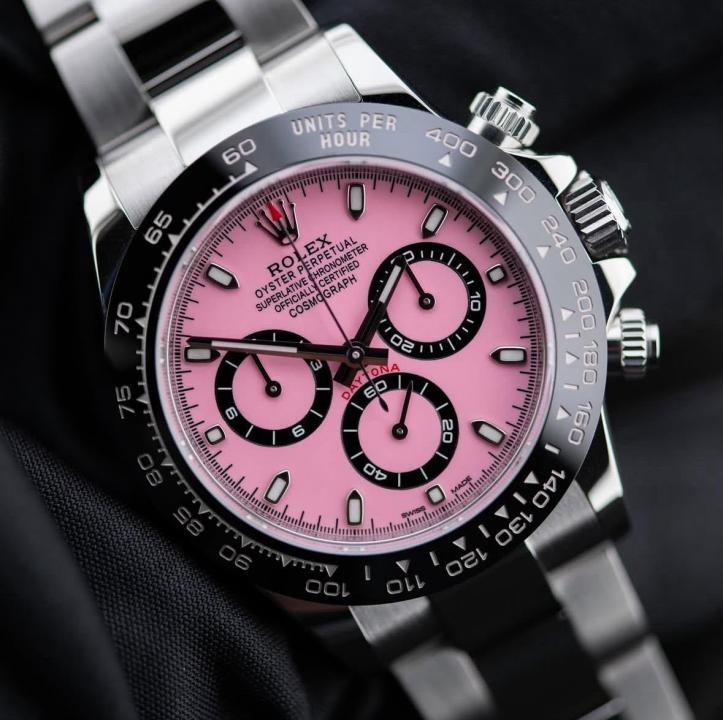 Roleex Cosmograph Daytona Silver Pink Dial