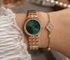 Guccci Women Classic Diamond Green Dial