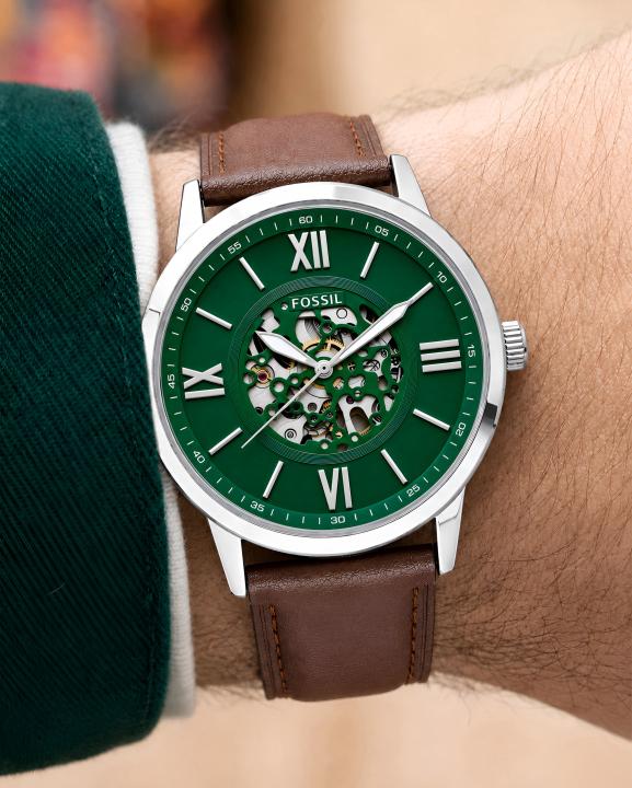 Fossii_l Townsmen ME3265 Green Automatic
