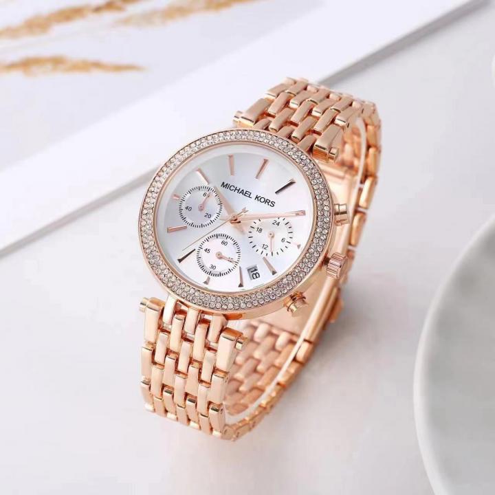 Michael_l kors Darci Chronograph Copper-White