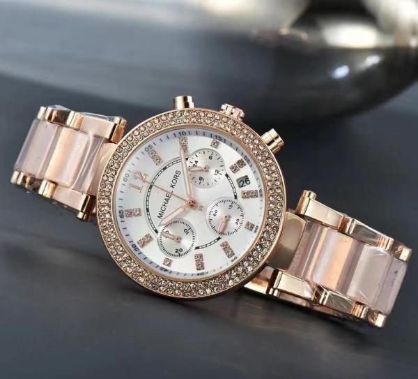 Michael_l Kors Parker Pink-White