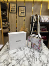 ALD Priaira Floral Tote Bag With Box And Pouch (Purple Flower) (7702)