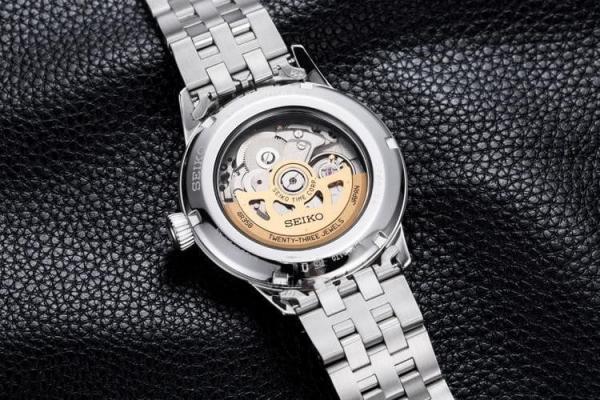 Seiko Prasage Cocktail Time Automatic Japan Date Silver Black