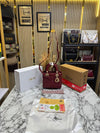 Dio Lady Cannage Bag with Scarf Including Double Og Box & Dust Bag (Maroon)