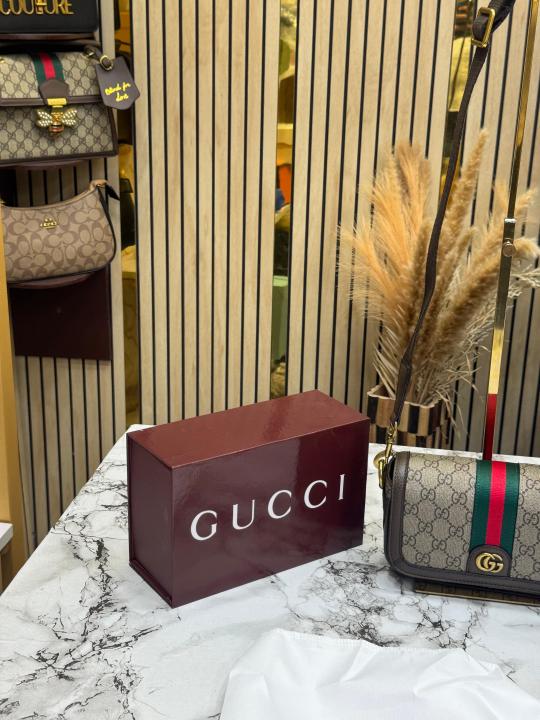 Gucc GG Supreme Ophidia Canvas Shoulder Bag With Double Box Packaging (795466)