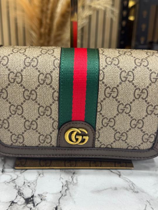 Gucc GG Supreme Ophidia Canvas Shoulder Bag With Double Box Packaging (795466)