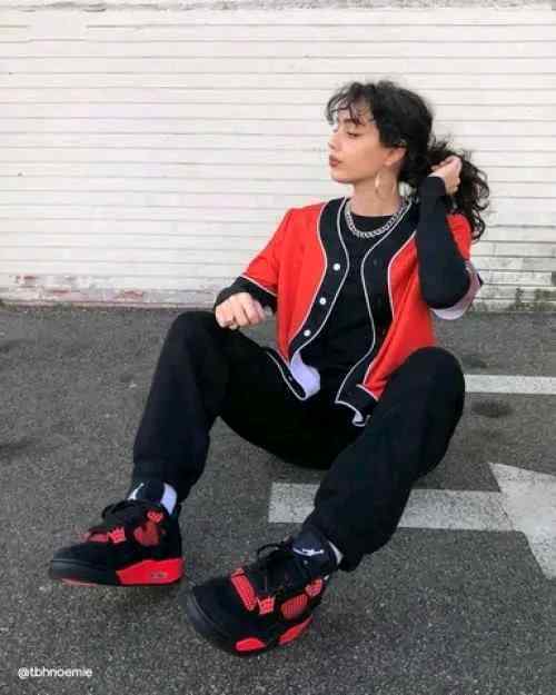 Jordan Retro 4 Red Thunder Semi UA for her