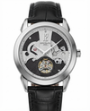 Patek Phillipe Peacock Witness Tourbillon Silver Black Dial