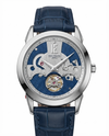 Patek Phillipe Peacock Witness Tourbillon Silver Blue Dial