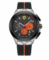 Ferrari mens chronograph Black Orange Dial