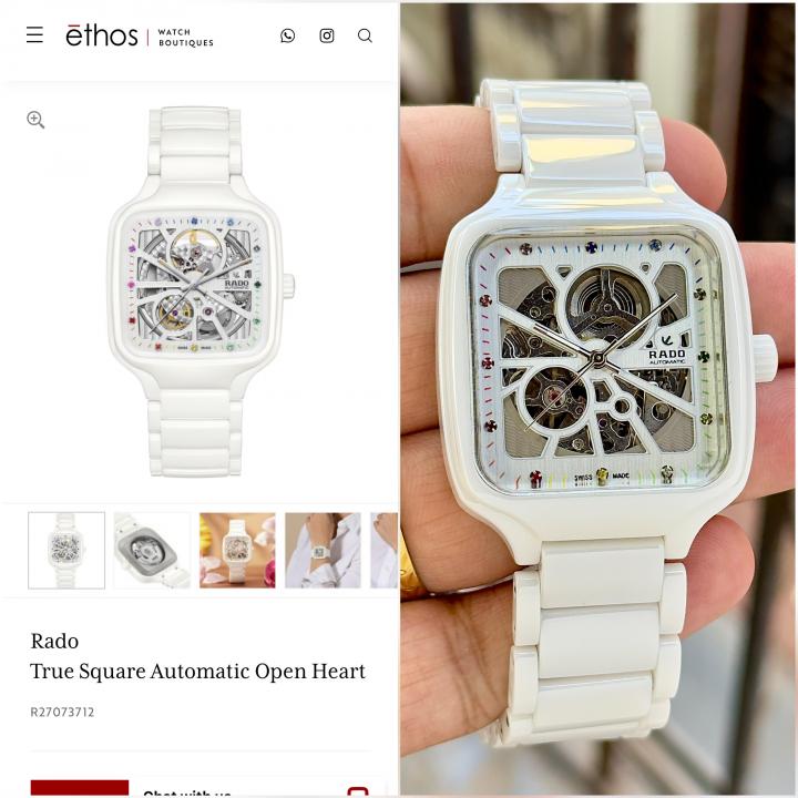 Radd_oTrue Square ceramic Automatic Open Heart