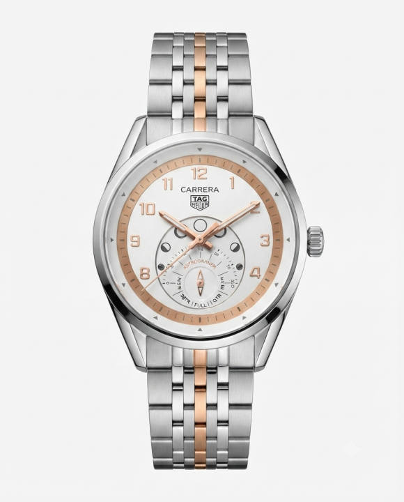 Tag heuee_r  Carrera Astronomer Silver Copper Dial