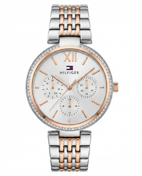 Tommm_y Hilfiger Sophia multi-function Two Tone White Dial