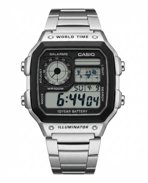 Casio AE-1200 Illuminator Silver Chian