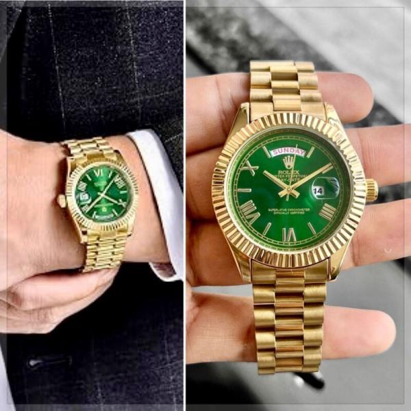 ROLEEX Day Date 41 GOLD GREEN