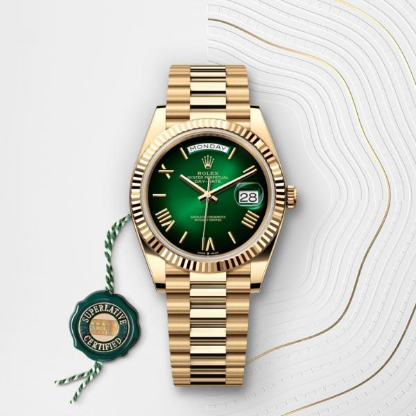 ROLEEX Day Date 41 GOLD GREEN