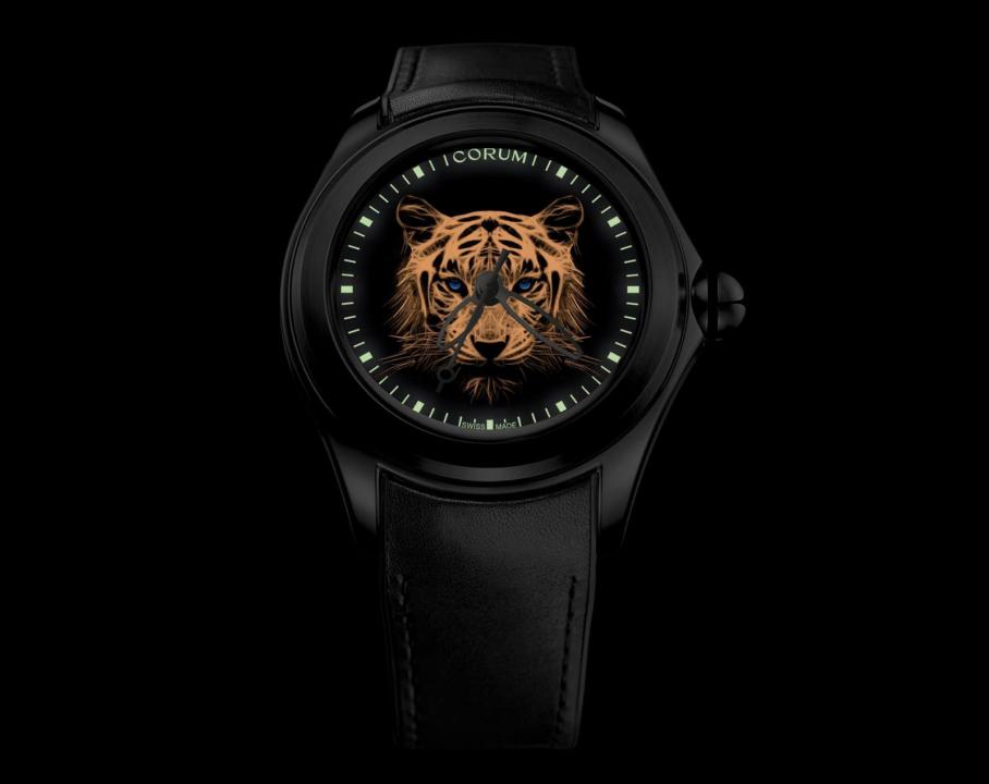 Corum Bubble 47 Luminescent Tiger Bubble Crystal