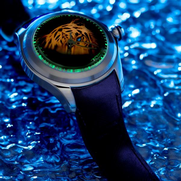 Corum Bubble 47 Luminescent Tiger Bubble Crystal