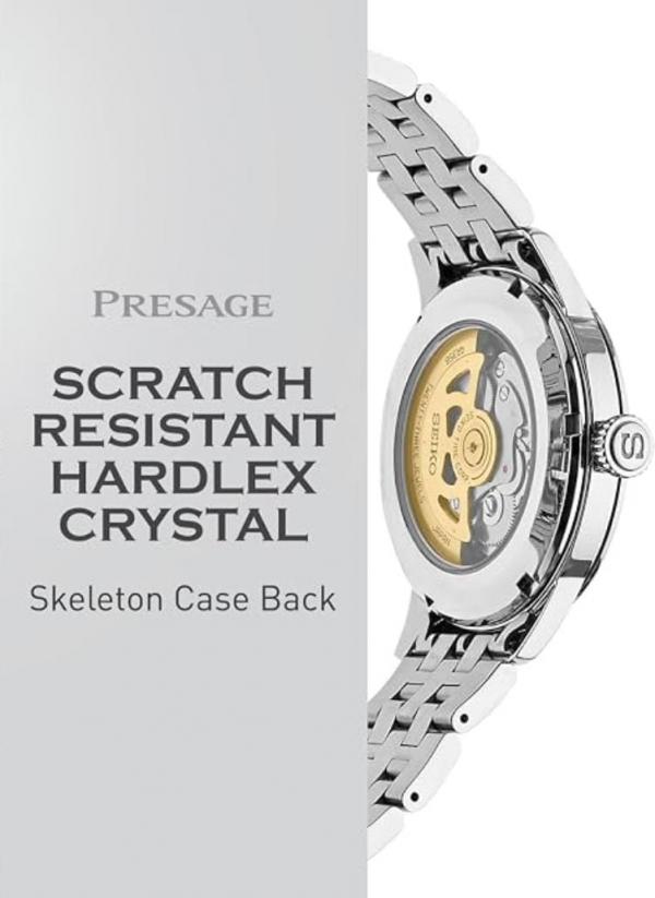 Seiko Prasage Cocktail Time Automatic Japan Date Silver
