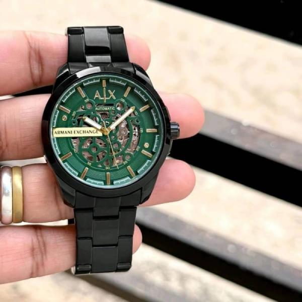 Armaan_i Exchange Ax2418 Hampton Automatic full black and green