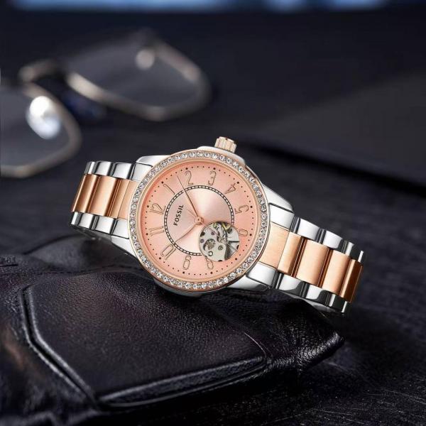 Fossii_l Architect Automatic 2Ton-Copper-Pink