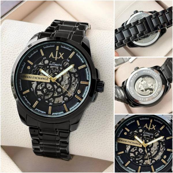 Exchange Armaann_i Ax2418 Hampton Automatic full black and gold