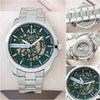 Armaann_i Exchange Ax2418 Hampton Automatic silver green