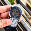 TISSSOT AUTOMATIC SILVER BLUE WATCH