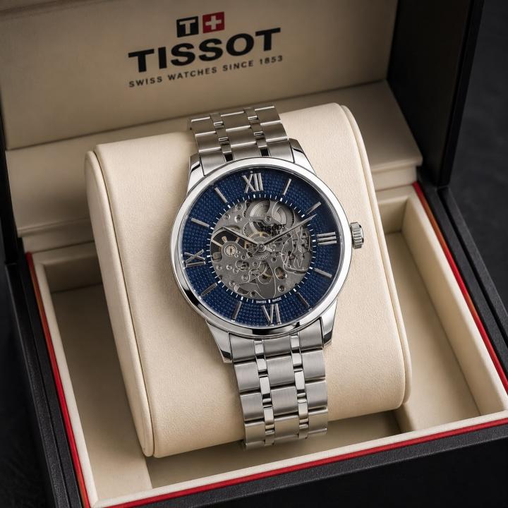 TISSSOT AUTOMATIC SILVER BLUE WATCH