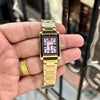 Emporio Armaani Genni Collection rectangular analogue gold pink